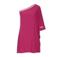 thumbnail image 4 of Fankiway Robe en Dentelle à Épaules Assorties pour Femmes Manches Courtes Robe Longueur Genou Grande Taille pour Femmes Rondes Robes de Printemps pour Femmes 10861, 4 of 9