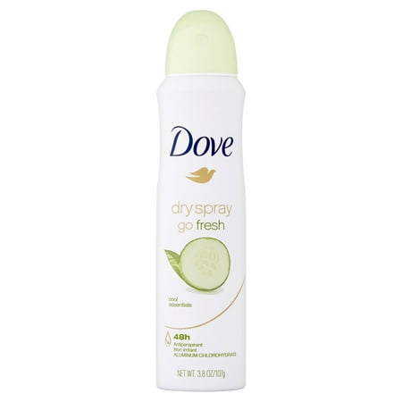 Dove Dry Spray Go Fresh Cool Essentials 48h Antiperspirant, 3.8 oz - Walmart.com