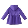 thumbnail image 2 of SYNPOS Child Girls Trench Jacket Uniform Lightweight Detachable Hood Coat,5-13Y, 2 of 10