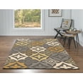 thumbnail image 3 of Linon Home Decor Trio Area Rug Collection, Navy and Ivory, 1.83' x 2.83', 3 of 5