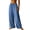 Sky Blue, variant on Karymi Pants for Women Fashion Wide-Leg Solid Long Cotton Linen Fabric Loose Palazzo Pants Skin-Friendly Casual Trousers with Pockets Soft String Pants