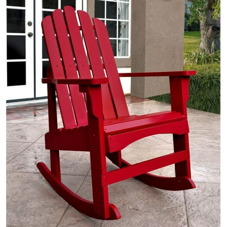 Shine Company Marina Porch Rocker - Chili Pepper