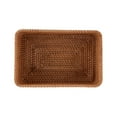 thumbnail image 3 of Better Homes & Gardens Honey Brown Rattan Bathroom Toiletry Storage Organizer Basket, 3 of 8