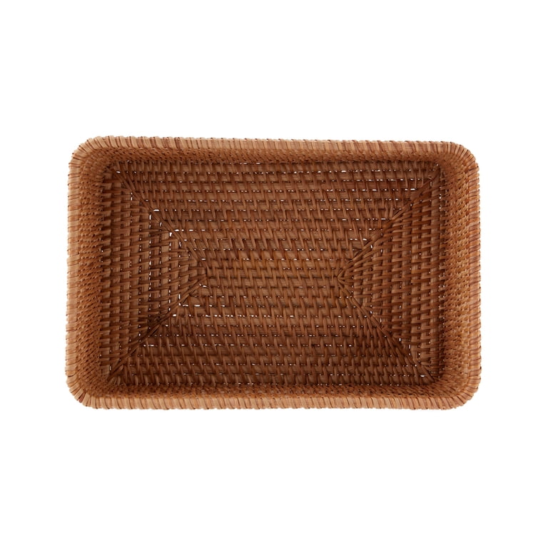 Rattan Toilet Organizer Basket, Honey Brown photo 2