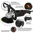 thumbnail image 3 of Imeshbean 7 Inch 1400W, 110V, 12.7Amp Rotary Power Tool Polishers, 3000 RPM 8 Speeds, 3 of 8