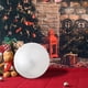 thumbnail image 3 of Bola de Navidad Inflable con Luz LED PVC Decorada (30cm) Blanca, 3 of 5