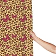 thumbnail image 3 of Shower Curtain, fashion butterfly yellow leopard Waterproof Fabric Plastic Shower Curtain, Drying Fast Bathroom Curtain with 9 Buttonholes, Ruffle Shower Curtain 60x72in, 3 of 8