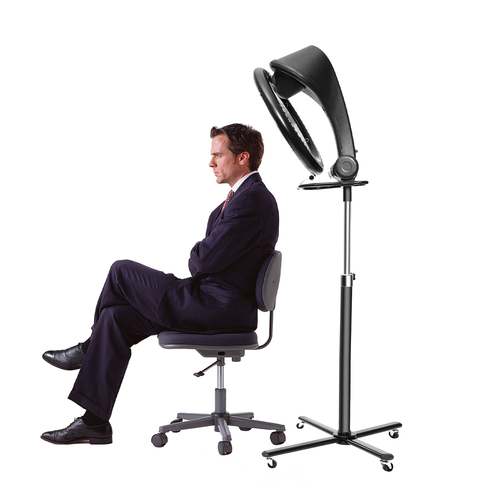 Peakora Professional Hair Dryer with Adjustable Height, Infrared Hair Coloring Dryer with Timer & Temperature Control, Freestanding Design for Salons