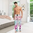thumbnail image 2 of Men's Pajama Pants with Pockets Sleepwear Lounge Pants Stretch Casual Colorful Snake Skin, 2 of 6