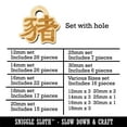 thumbnail image 2 of Chinese Character Symbol Pig Wood Mini Charms Shapes DIY Craft Jewelry - With Hole - 16mm (22pcs), 2 of 7