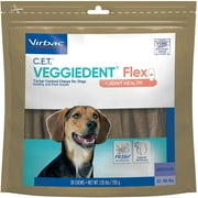 Angle View: C.E.T. VEGGIEDENT Flex Tartar Control Chews for Dogs