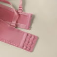 thumbnail image 6 of HomeDM Women's Underwire Lace Bra Full Coverage Comfort Push Up Everyday Bras - Pink/2XL, 6 of 7