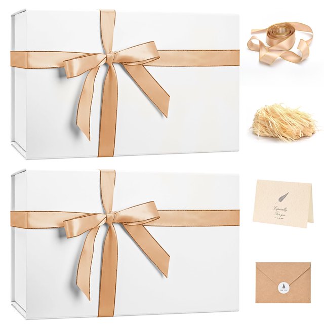 Caja de Regalo LIFELUM Grande 35x21,5x11,5 cm con Tapa para Navidad