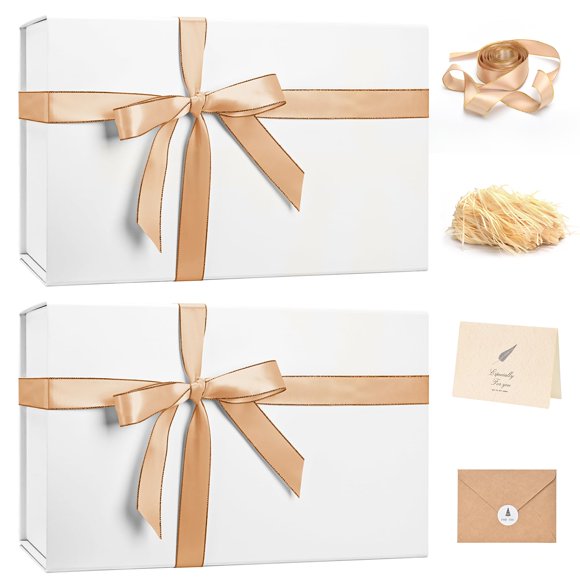 Caja de Regalo LIFELUM Grande 35x21,5x11,5 cm con Tapa para Navidad
