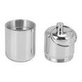 thumbnail image 2 of Keychain Tablet Storage Box, Fall Resistant Alloy Medicine Bottle Waterproof  For Outdoor For Capsules Silver, 2 of 8