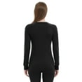 thumbnail image 2 of Women 100% Merino Wool Base Layer Tops For Ski Midweight Thermal Underwear Long Sleeve Shirts, 2 of 7
