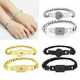 thumbnail image 2 of Ins 2 Pcs Couple Bracelets Novelty Lock for Key Bangle Bracelet Lover Heart Brac, 2 of 21
