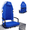 Game Day Blue, variant on Padded Bleacher Seat-Reclining Stadium Chair with Back & Neck Support & Swivel- Patent Pending-Red
