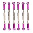 thumbnail image 2 of 6Pcs 88mm Aluminum Alloy Adjustable Push RodsTurnbuckle Rod Linkage Accessories for RC Car Models, 2 of 7