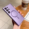thumbnail image 1 of For Magsafe-fundas de teléfono magnéticas de carga inalámbrica para Samsung Galaxy, Protector de lente Ultra Fe, accesorios de lujo, S23, S22, S21, 1 of 4