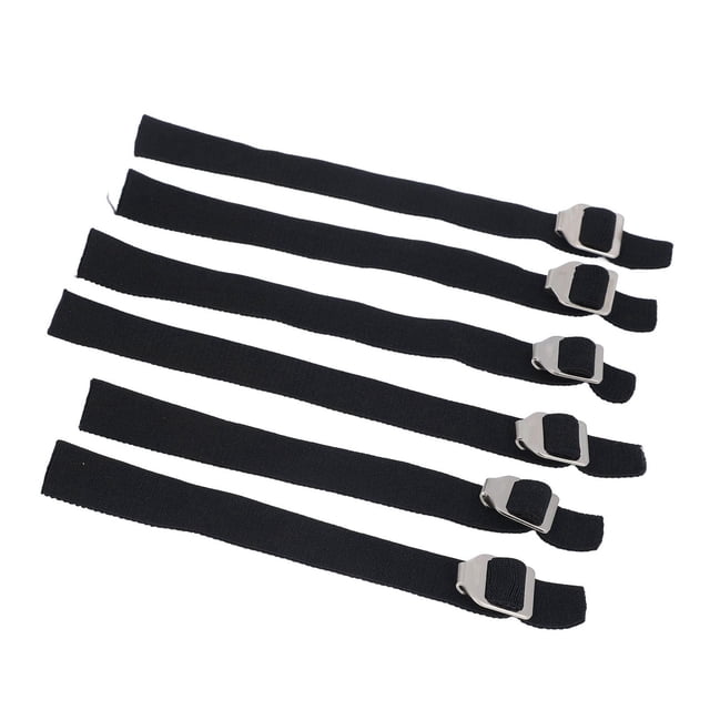 Correas para Espinilleras Catcher, Correas Protectoras para Piernas de Béisbol Elásas de transpirables, 6 Hebillas de metal para accesorios Deportivos
