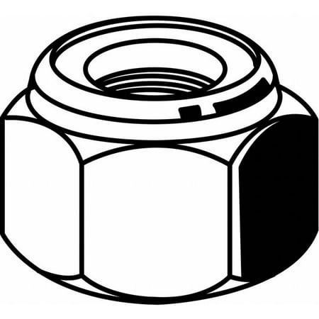 

2PC ZoroSelect 7/16 -20 Grade 8 Yellow Zinc Finish Carbon Steel Nylon Insert Lock Nut 25 pk.