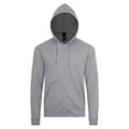thumbnail image 1 of SOLS Mens Stone Zip Up Plain Hoodie, 1 of 5