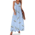 thumbnail image 1 of platillo volador paz extraterrestre Vestido sin mangas Ropa de mujer Vestido largo de mujer Vestido mujer verano, 1 of 7