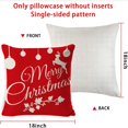 thumbnail image 5 of Juego de 4 fundas de almohada navideñas de 1818 pulgadas, fundas de almohada rústicas de lino para sofá, decoración navideña, almohada decorativa, 5 of 5