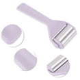 thumbnail image 3 of Unique Bargains 1 Pc Rodillo Facial Duradero para Mujeres para Salón de Belleza Vacaciones Baño Viaje ABS Acero Inoxidable 304 Púrpura, 3 of 3