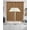Brown, variant on Dark Brown Rattan Swag Valances for Windows, Small Curtains Drapes, Vintage Abstract Wicker Texture Kitchen Window Curtains Over Sink Rod Pocket Window Treatment Valance for Bedroom/Bathroom 56"x36"
