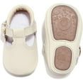 thumbnail image 2 of Leather Leopard Baby Shoes Hard Sole T-Strap Boys Girls Moccasins for Infants Babies Toddlers, 2 of 6