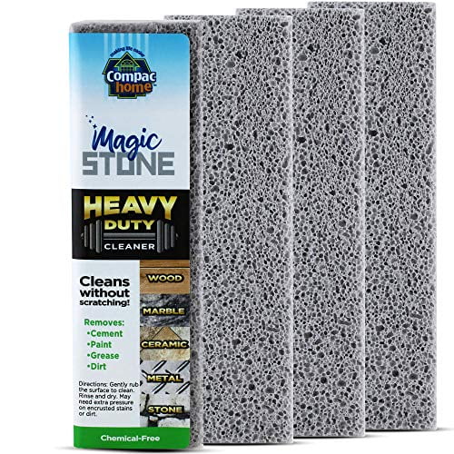 Compac Home Magic-Stone Heavy Duty Cleaning Stick - Easily Scrubs/Removes Paint, Cement, Encrusted Dirt, Rust, Grease, from Wood, Stone, Ceramic Floor