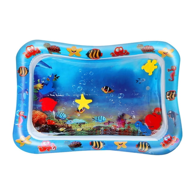 Tapete de Juegos para Bebés The Baby Shop con figuras, inflable de aire y agua Azul -