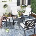thumbnail image 2 of Safavieh Anaheim Indoor/Outdoor 5 Piece Coffee Set with Cushion, 2 of 7