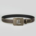 thumbnail image 5 of lanema Men Belt Cool TexasStyle Buckle Pants Belt Male Belt Vintage Western Waist Strap, 5 of 10
