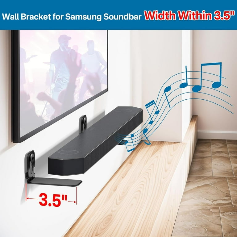 Soundbar Wall Mount Samsung Sound Bar Installation Attaching