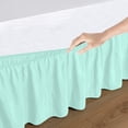 thumbnail image 3 of D.N.G. BEDDINGS 1 Piece Wrap Around Bed Skirt, 15 Inch Deep Pocket, 800 Thread Cotton 100% Egyptian Cotton, King Size (76" x 80") Inch, Solid Aqua Blue, 3 of 3