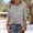Gray-shirts for women, variant on Women’s Plus Size Shirts Sparkly 3/4 Sleeve Sequin Blouses Loose Fit Tunic Tops Summer Outdoor Party T-Shirts