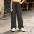 thumbnail image 4 of JCCXIN Girls Active Sweatpants Joggers Athletic Cargo Pants Baggy Straight Leg Drawstring Trousers With Pockets Fall Winter Casual Everyday Wear Soft Street Bottoms,Grey,9-10 Years, 4 of 9