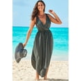 thumbnail image 6 of Swimsuits for All Women's Tenley Surplice Cover Up Maxi Dress, 6 of 6