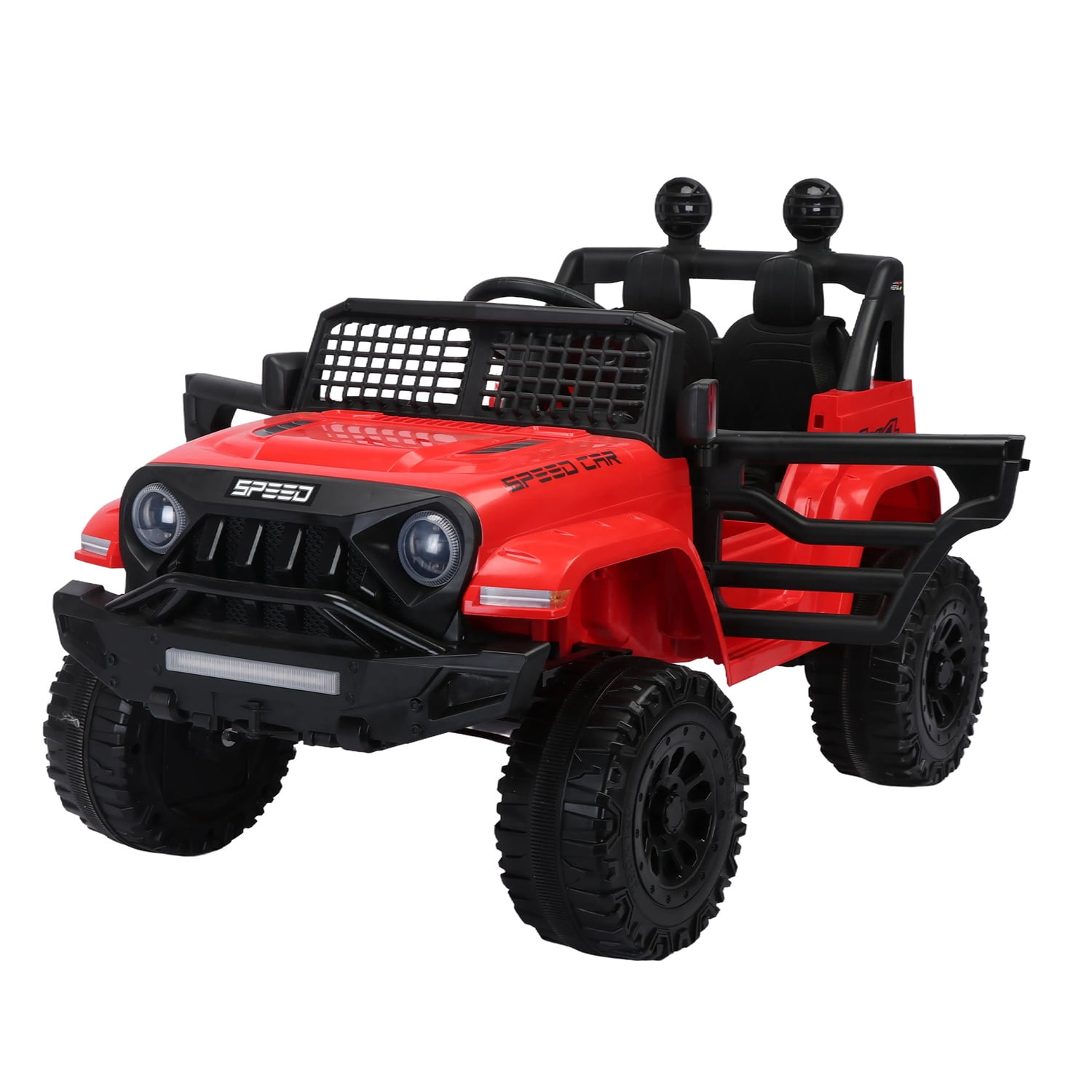 CIPACHO 12V Kid Powered Ride On Truck, Electric Toy Car with 2.4G Parents Remote Control, MP3, USB, Bluetooth, LED Light, Red CIPACHO 12V Kid Powered Ride On Truck, Electric Toy Car with 2.4G Parents Remote Control, MP3, USB, Bluetooth, LED Light, Red