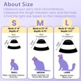 thumbnail image 2 of Soft Cat Cone Collar - Stop Licking & Scratching Wounds! Adjustable E-Collar for Cats. Mesh Recovery Elizabethan Collar for Cats, Kittens, Rabbits. Purple Color., 2 of 4