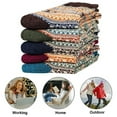 thumbnail image 6 of SHX 5 Pairs Womens Wool Socks, Winter Warm Wool Socks Thick Knit Socks Hiking Socks, Warm Thick Soft Cozy Socks for Girls, Winter Warm Socks for Women, 6 of 6