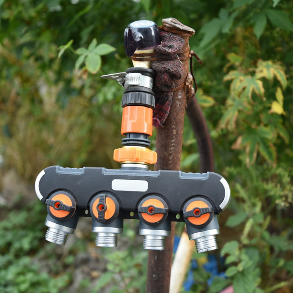 Garden hose splitter outlet