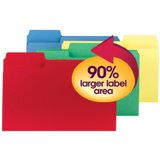 Supertab Coloré Dossiers, 1/3 Cut, Letter, Assorties, 100/Box