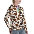 thumbnail image 6 of Haiem Cow Tie Dye for Women's Fashion Hoodies & Sweatshirts with Kangaroo Pocket,Hooded Sweatshirt with Eye-catching Drawstrings-Medium, 6 of 7