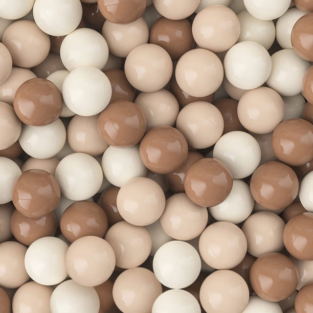 Pelotas para piscina de bolas GOGOSO, color marrón, 100 unidades, para niños de 1 a 3 años