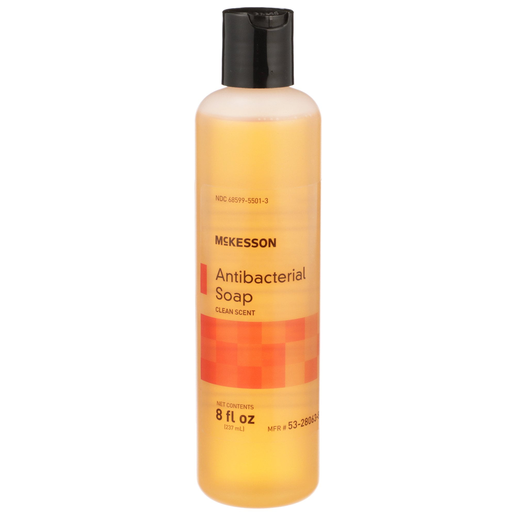 McKesson Liquid Antibacterial Soap Bottle Clean Scent 8 oz. 53-28063-8 1 Each
