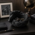 thumbnail image 6 of Horse Catchall Bowl, 7 Inch Decorative Horse Trinket Dish for Keys, Coins & Jewelry, Entryway Organizer Tray & Rustic Home Decor, Horse Lover Gift (Black), 6 of 8